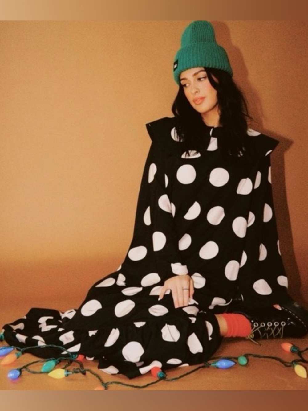 New! Dressed in LALA Doing What I Damn Well Please Polka Dot Maxi Dress - S - Picture 4 of 8